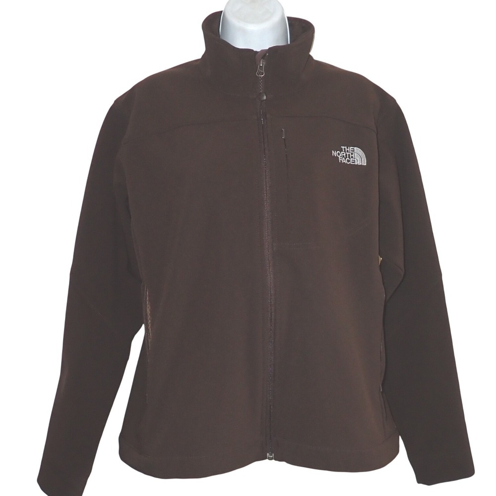 The North Face Apex Softshell Jacket Women L Brown Gorpcore Hike‎ Preppy Casual